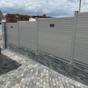 Eco Fencing 6ft x 6ft Fence Panel Kit - Graphite Grey