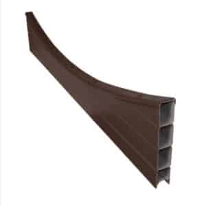 Eco Fencing Concave Top 1.8m - Walnut Brown