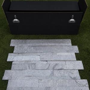 Z Split Face Stone Wall Tiles  - Silver Grey