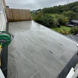 Outdoor Porcelain Tiles - Anthracite Light Grey
