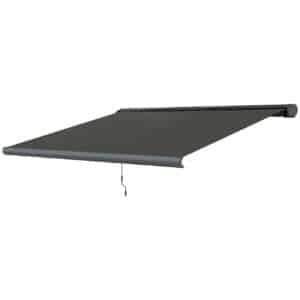 Outsunny 4x3m Full Cassette Electric/Manual Retractable Awning