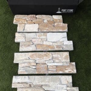 Z Natural Stone Cement Back Wall Cladding - Golden Oyster