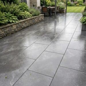 Outdoor Porcelain Tiles - Black Slate