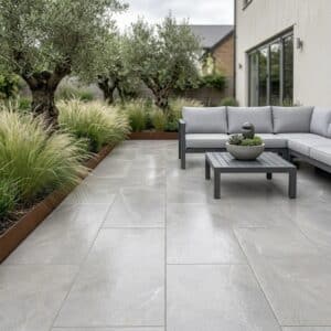 Outdoor Porcelain Tiles - Storm Grey